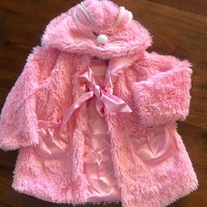 Mud pie pink bunny jacket.
